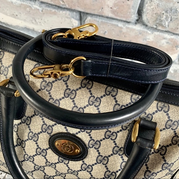 ✖️sold✖️Vintage Gucci Monogram Satchel Bag - Picture 6 of 8